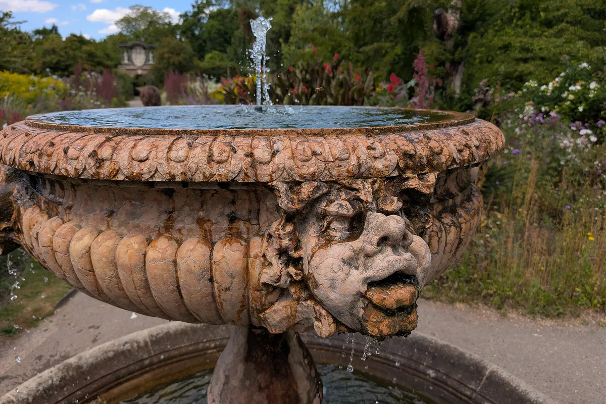 Stone and reconstituted-stone fountains